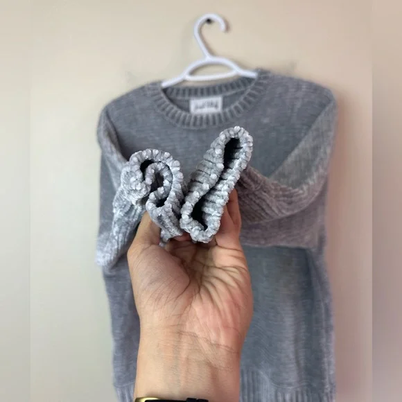 Joseph Ribkoff Gray Ribbed Sweater Size S Women Knit Crew Neck Cozy Top - Picture 6 of 6